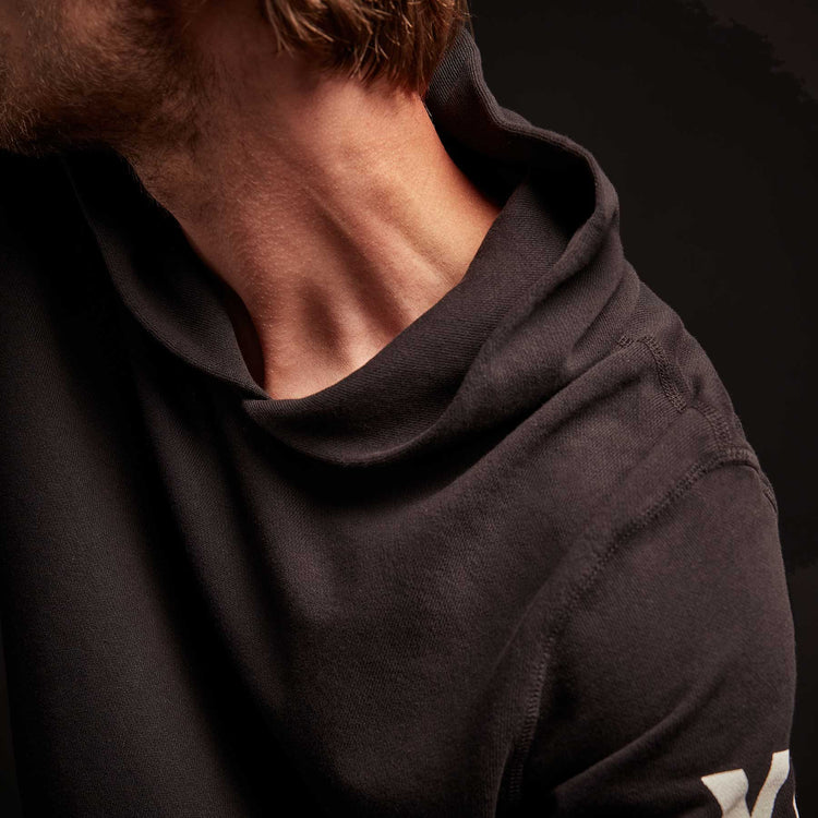 Classic French Terry Hoody - Black/White | James Perse Los Angeles