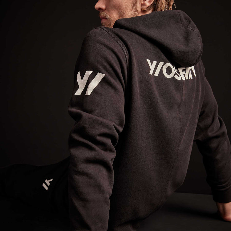 Classic French Terry Hoody - Black/White | James Perse Los Angeles