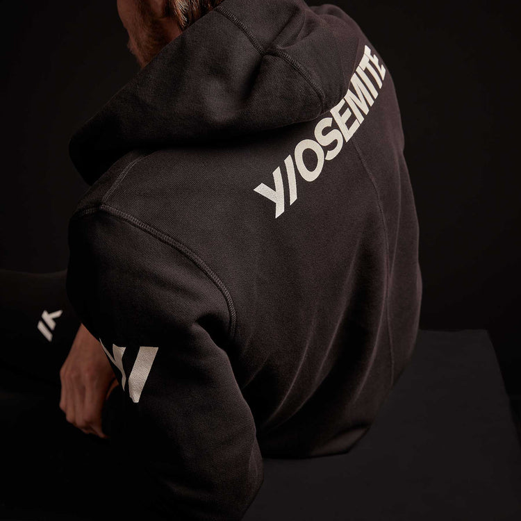 Classic French Terry Hoody - Black/White | James Perse Los Angeles