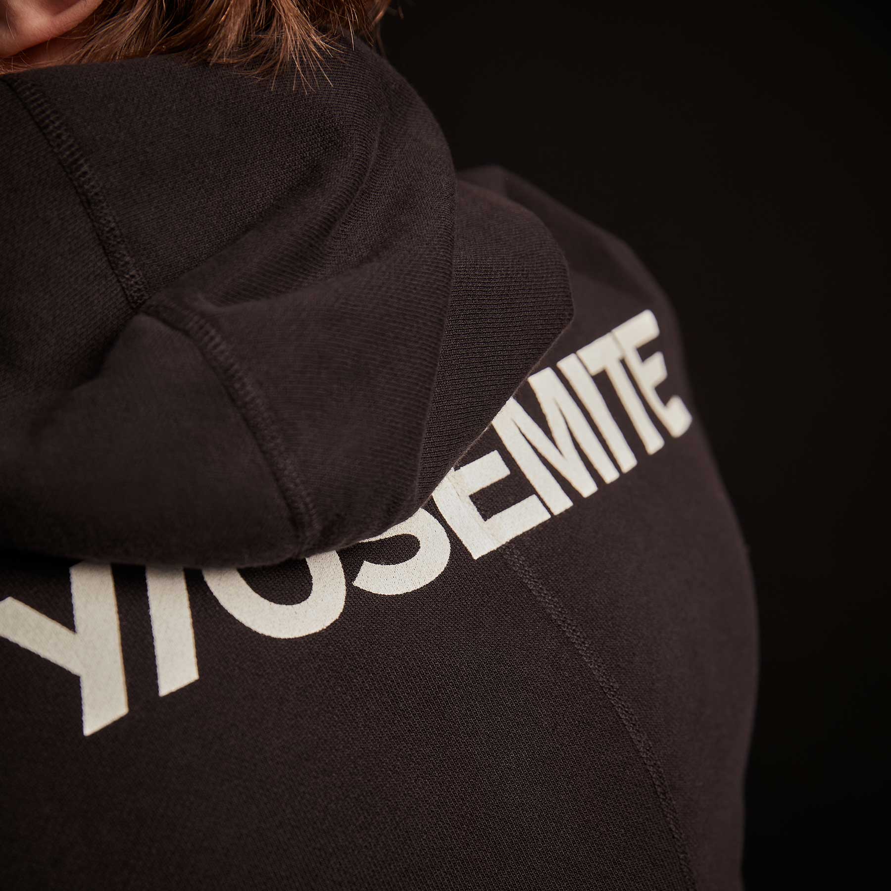 Classic French Terry Hoody - Black/White | James Perse Los Angeles
