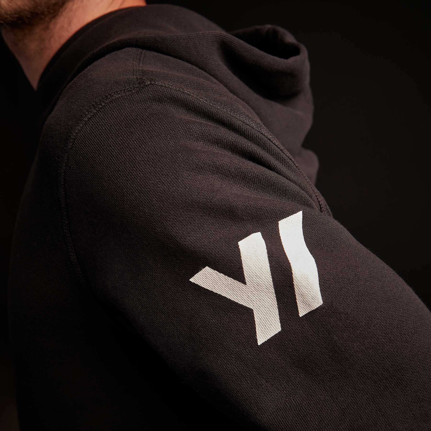Classic French Terry Hoody - Black/White | James Perse Los Angeles