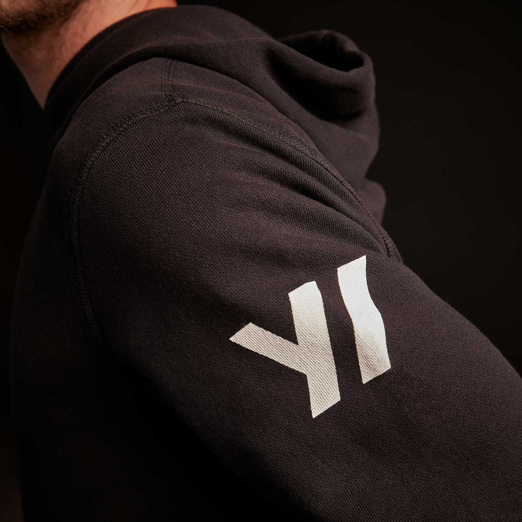 Classic French Terry Hoody - Black/White | James Perse Los Angeles