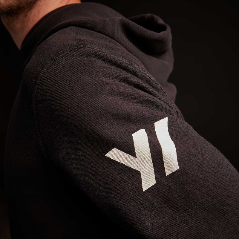 Classic French Terry Hoody - Black/White | James Perse Los Angeles
