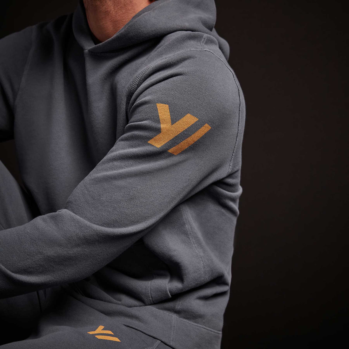 Classic French Terry Hoody - Maine Pigment/Cadmium | James Perse Los Angeles