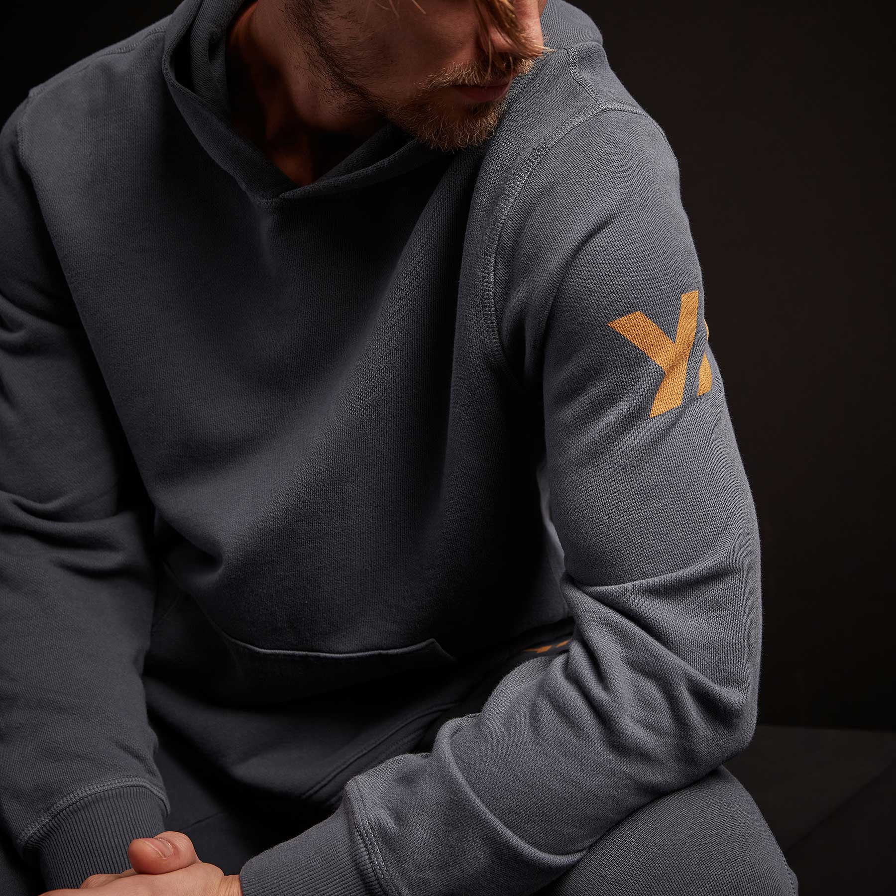 Classic French Terry Hoody - Maine Pigment/Cadmium | James Perse Los Angeles