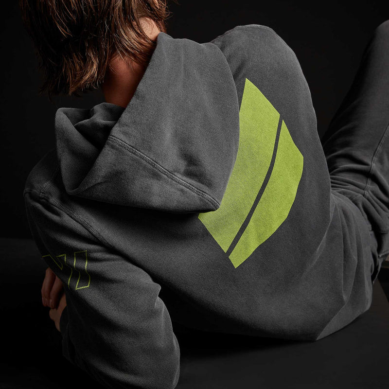Y/OSEMITE French Terry Pullover Hoody - Magma Pigment/Bright Neon | James Perse Los Angeles