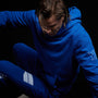 Y/Osemite French Terry Pullover Hoody in Royal Blue/White | James Perse Los Angeles