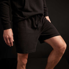 French Terry Fleece Short In Black | James Perse Los Angeles