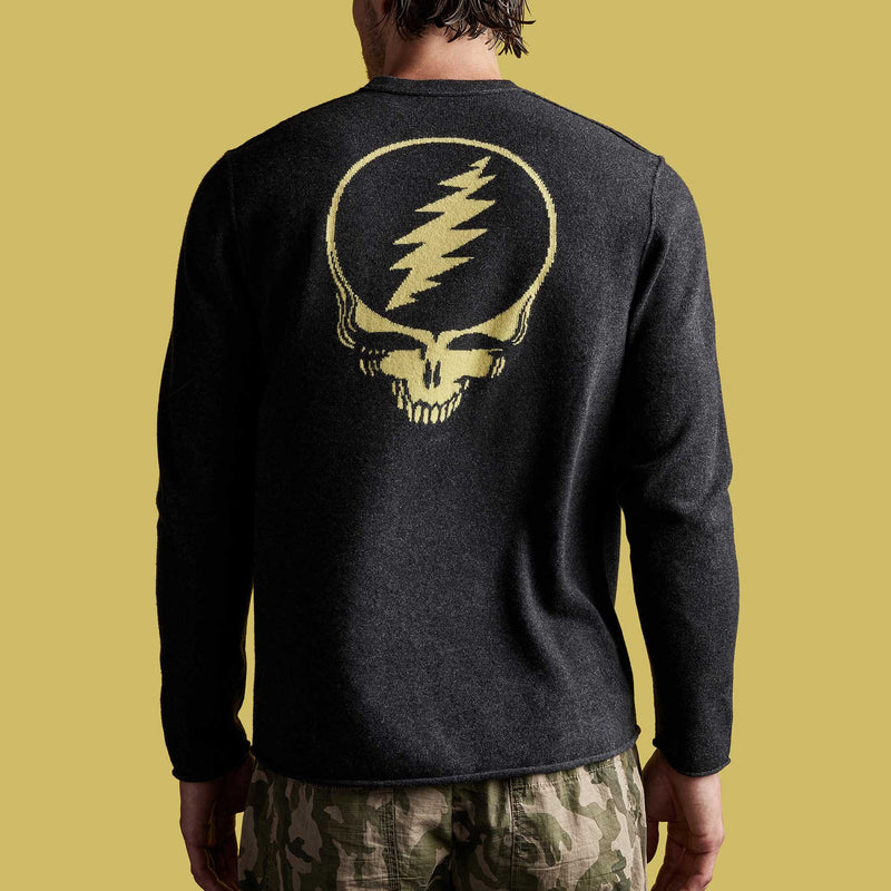 Grateful Dead Recycled Cashmere Sweater in Anthracite | James Perse Los Angeles