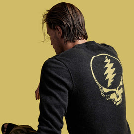Grateful Dead Recycled Cashmere Sweater in Anthracite | James Perse Los Angeles