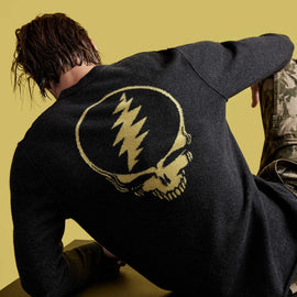 Grateful Dead Recycled Cashmere Sweater in Anthracite | James Perse Los Angeles