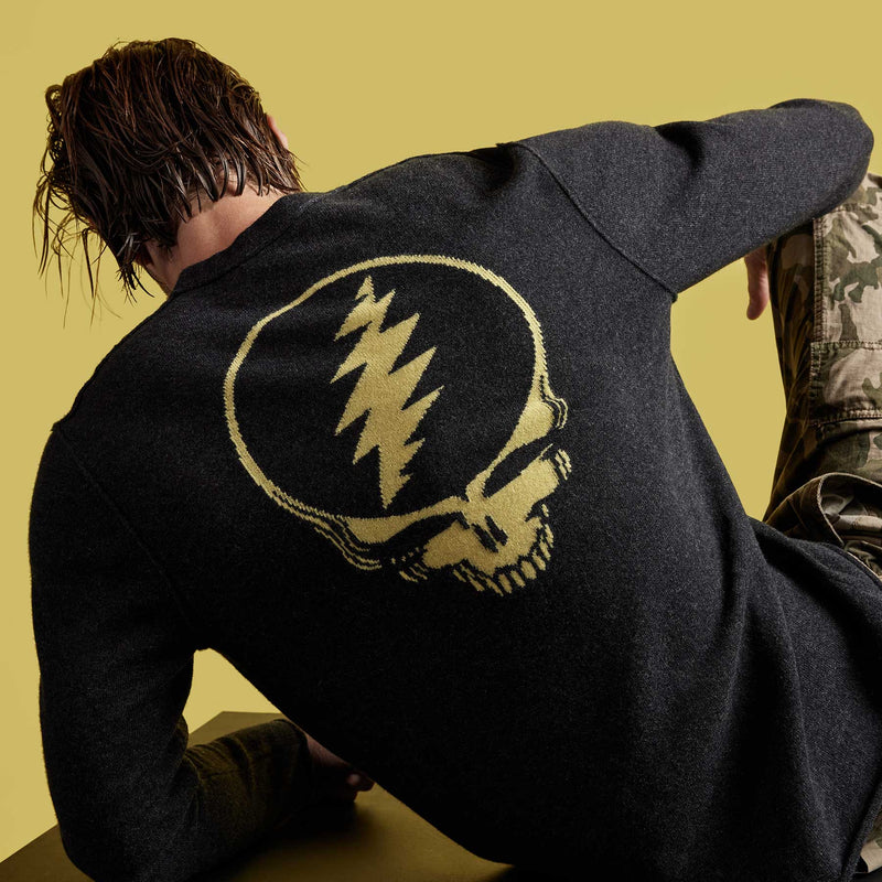 Grateful Dead Recycled Cashmere Sweater in Anthracite | James Perse Los Angeles