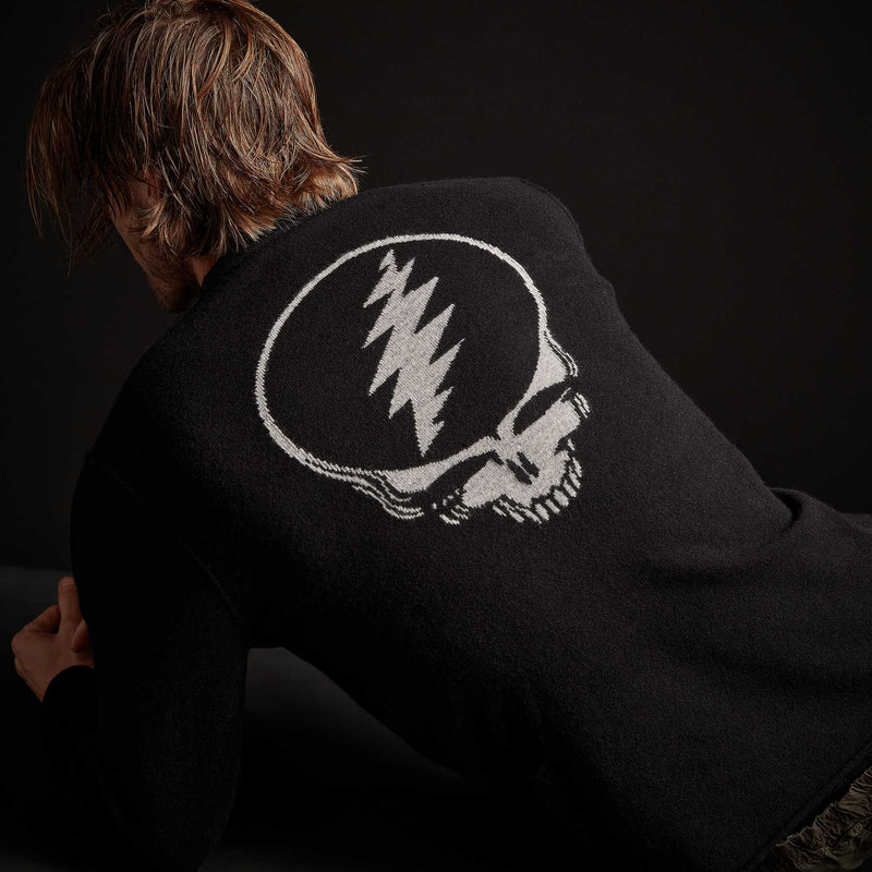Grateful Dead Recycled Cashmere Sweater - Black | James Perse Los Angeles