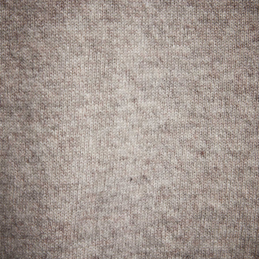 Crew Neck W/ Double Bar Intarsia in Stone | James Perse Los Angeles