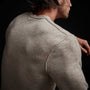 Recycled Cashmere Crew Neck Sweater in Stone | James Perse Los Angeles