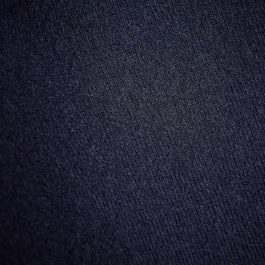 Recycled Cashmere Short Sleeve Polo in Navy Blue | James Perse Los Angeles