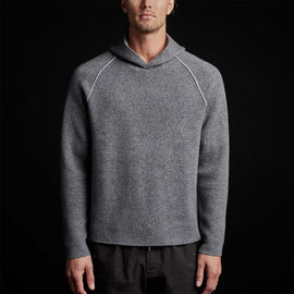 Cashmr Double Bed Raglan Hoodie in Flannel/Grey | James Perse Los Angeles