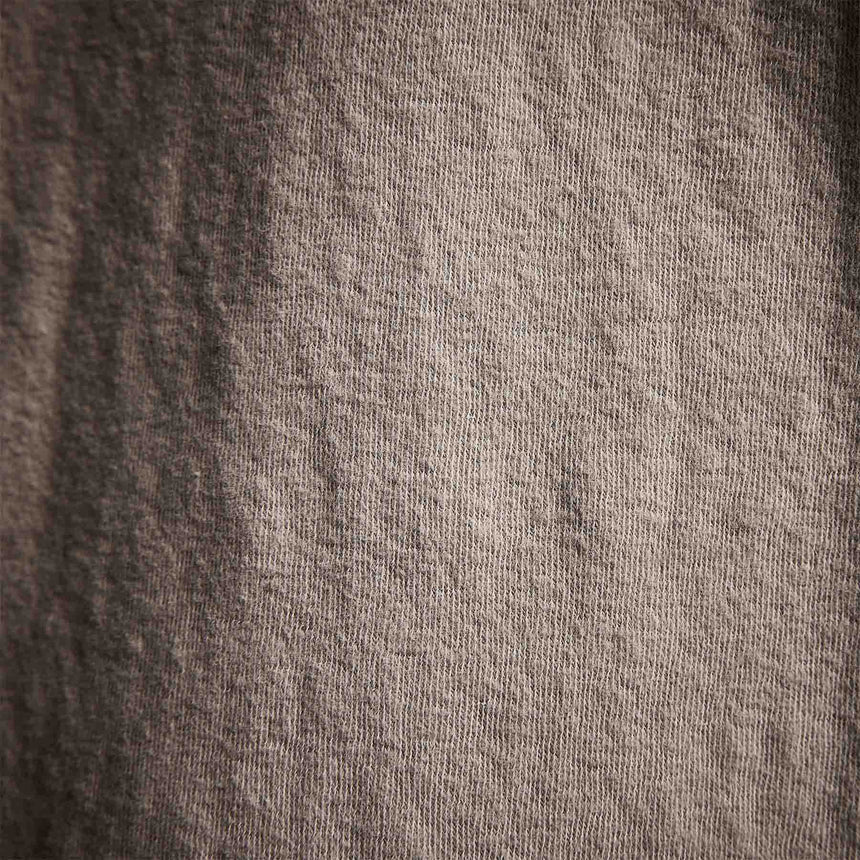 Recycled Brushed Jersey Henley in String Pigment | James Perse Los Angeles