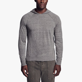 Recycled Cotton Hooded Sweater In Charcoal | James Perse Los Angeles