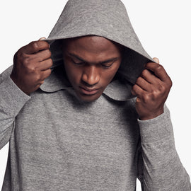 Recycled Cotton Hooded Sweater In Charcoal | James Perse Los Angeles
