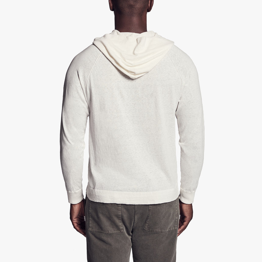 Recycled Cotton Hooded Sweater In Cotton | James Perse Los Angeles
