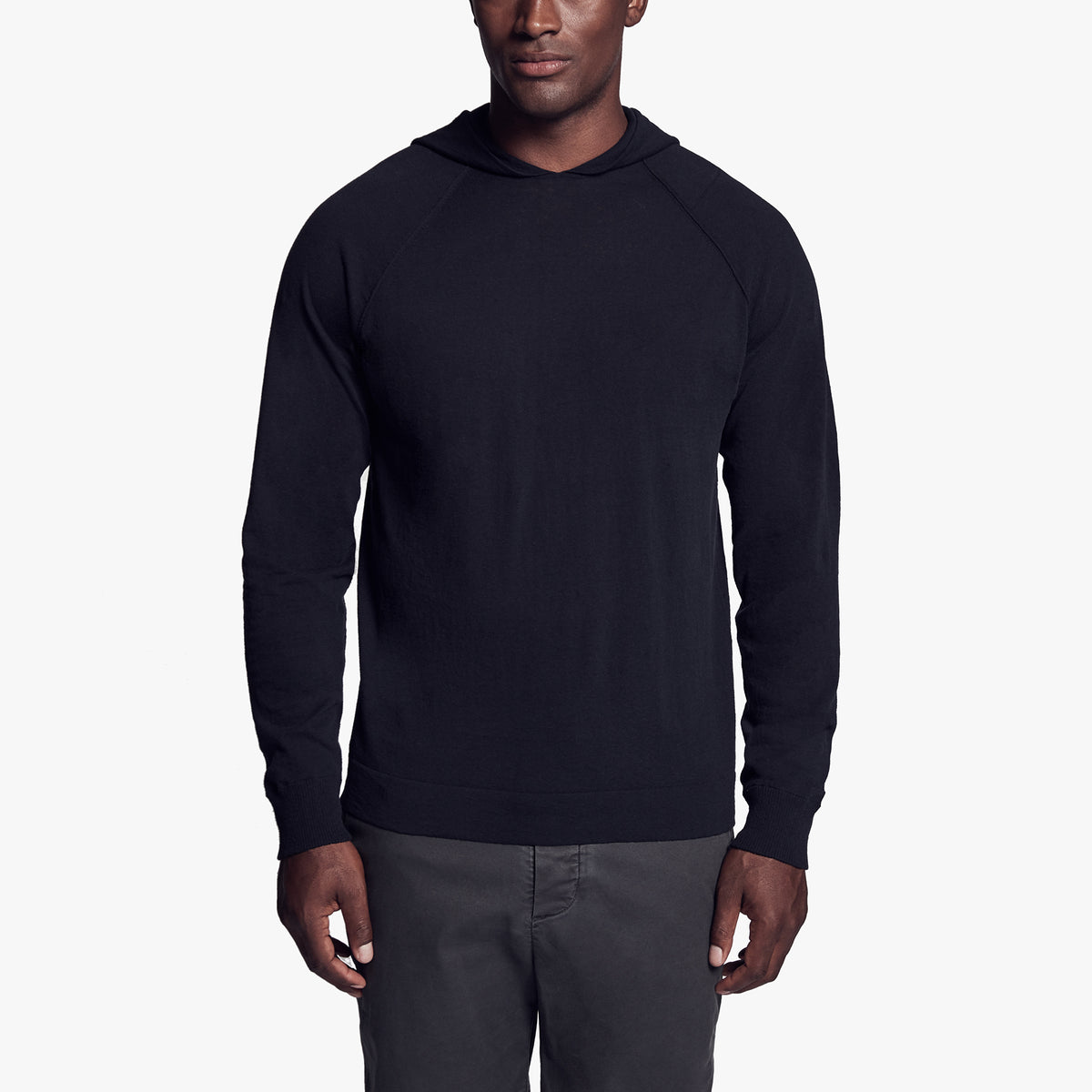 Recycled Cotton Hooded Sweater In French Navy | James Perse Los Angeles