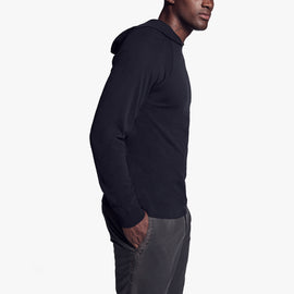 Recycled Cotton Hooded Sweater In French Navy | James Perse Los Angeles