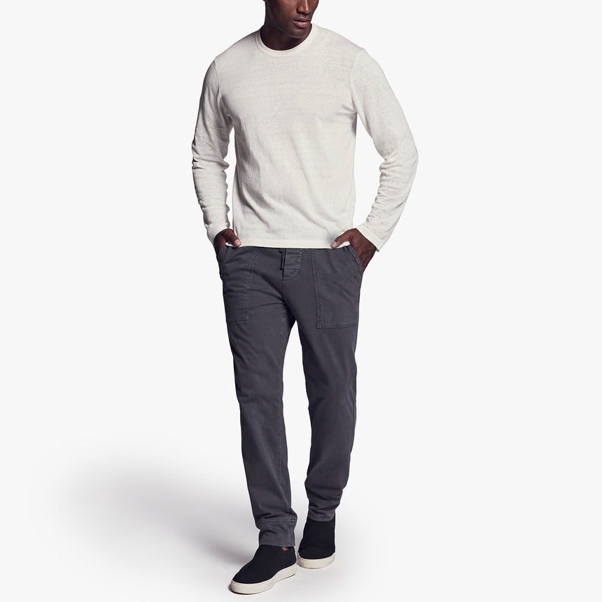 Recycled Cotton Crew Neck Sweater In Cotton | James Perse Los Angeles
