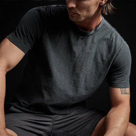 Reverse Slub Jersey Short Sleeve Crew in Magma Pigment | James Perse Los Angeles