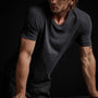 Recycled Lotus Jersey Soft V Neck in Magma | James Perse Los Angeles