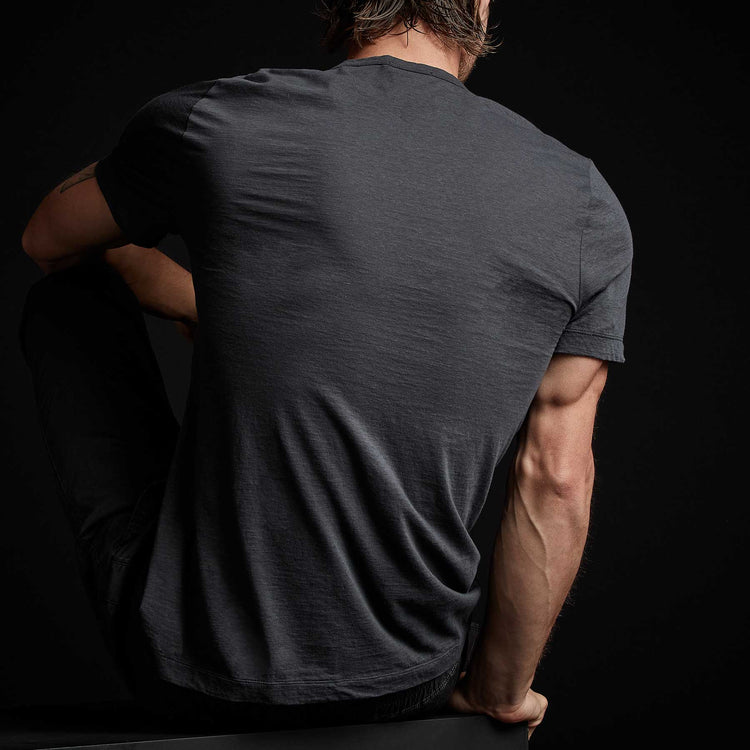 Recycled Lotus Jersey Soft V Neck in Magma | James Perse Los Angeles