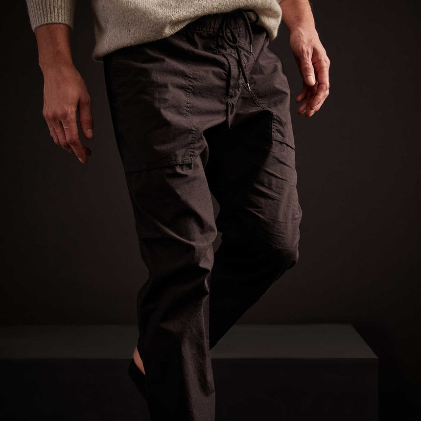 Rip Stop Utility Pant in Black | James Perse Los Angeles