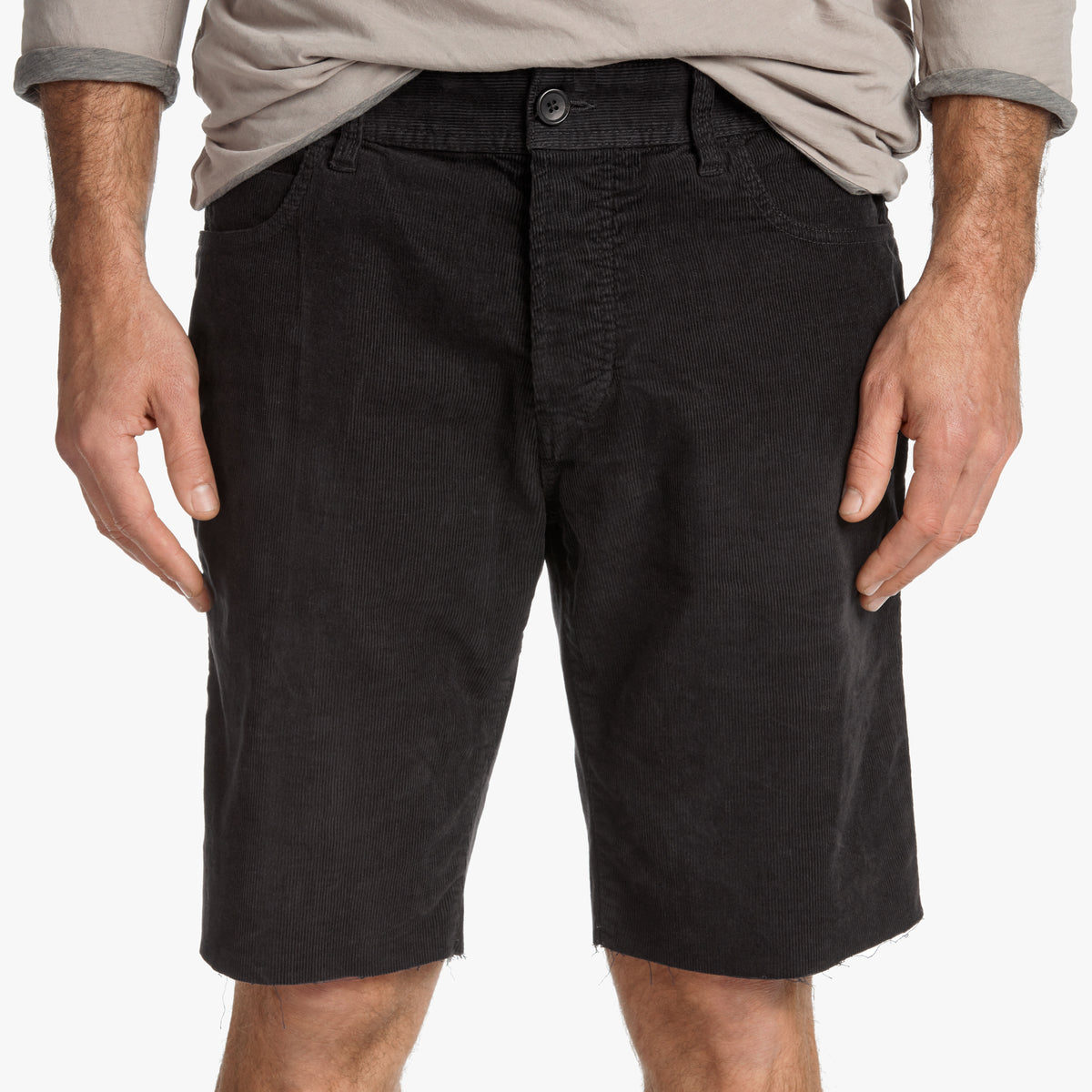 Stretch Cord Cutoff Short In Carbon | James Perse Los Angeles