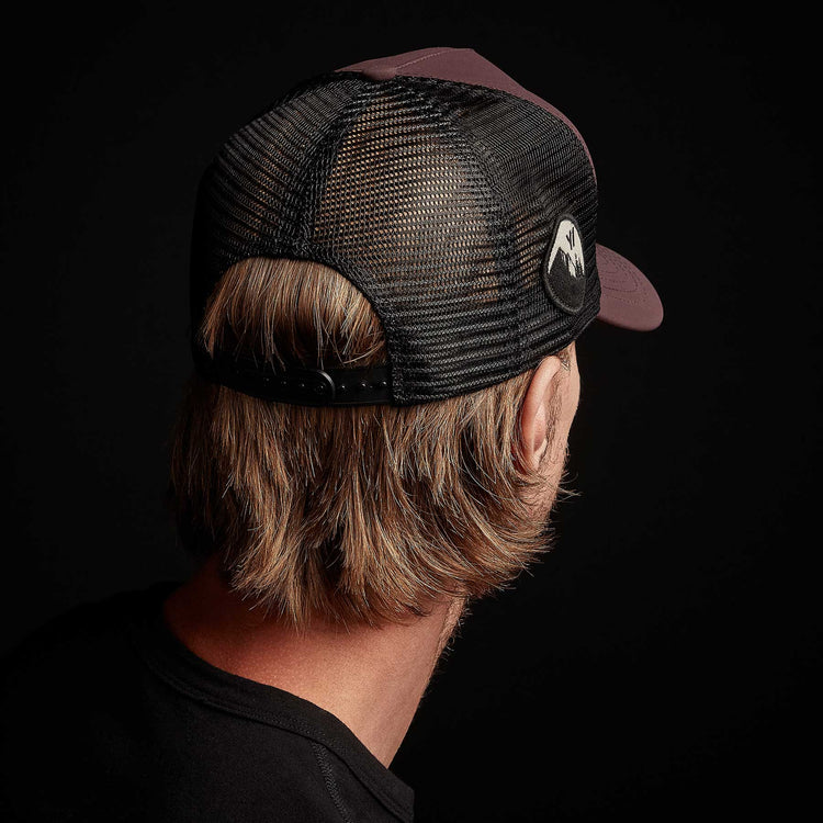 Y/OSEMITE Patch Trucker Hat - Bordeaux | James Perse Los Angeles