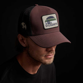 Y/OSEMITE Patch Trucker Hat - Bordeaux | James Perse Los Angeles
