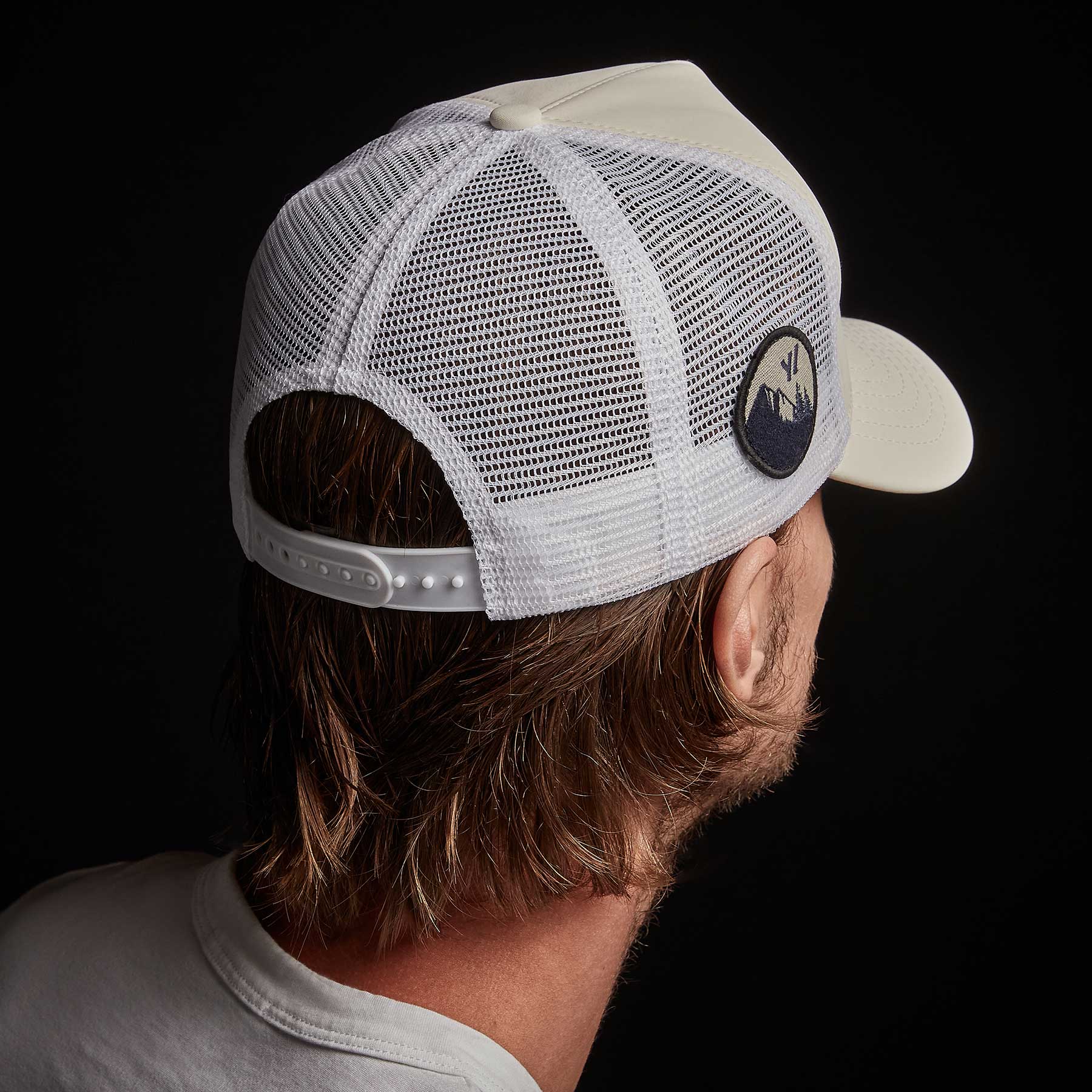 Y/OSEMITE Patch Trucker Hat - Ivory | James Perse Los Angeles