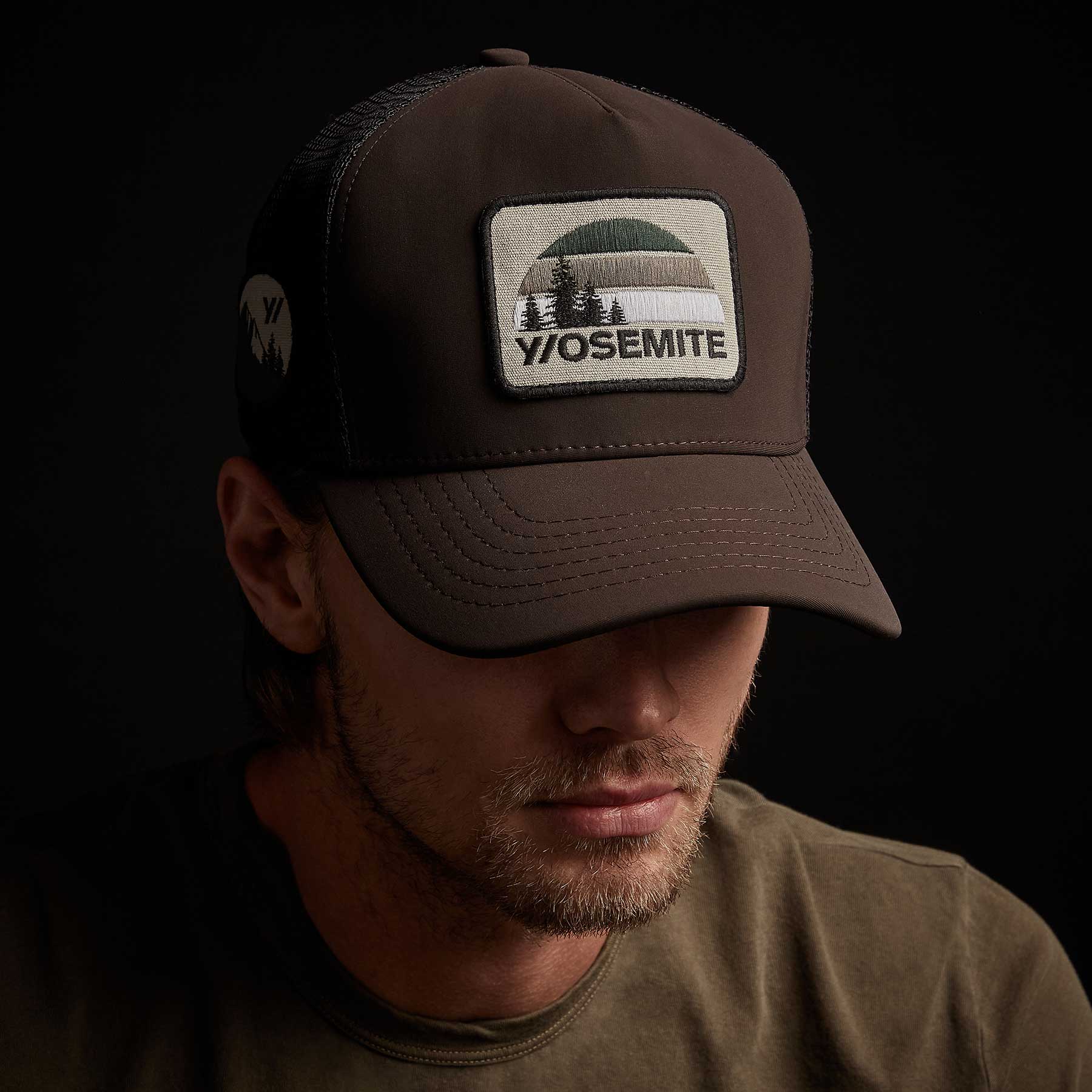 Y/OSEMITE Patch Trucker Hat - Kona | James Perse Los Angeles