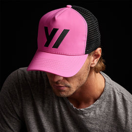 y nicole trucker hat hot pink msbf0099yx | James Perse Los Angeles 