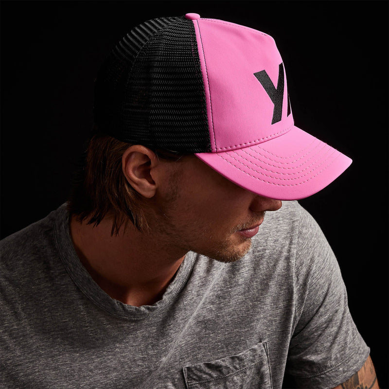 y nicole trucker hat hot pink msbf0099yx | James Perse Los Angeles 