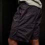 Mixed Media Stretch Poplin Short In French Navy | James Perse Los Angeles