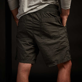Mixed Media Stretch Poplin Short In Marsh Pigment | James Perse Los Angeles