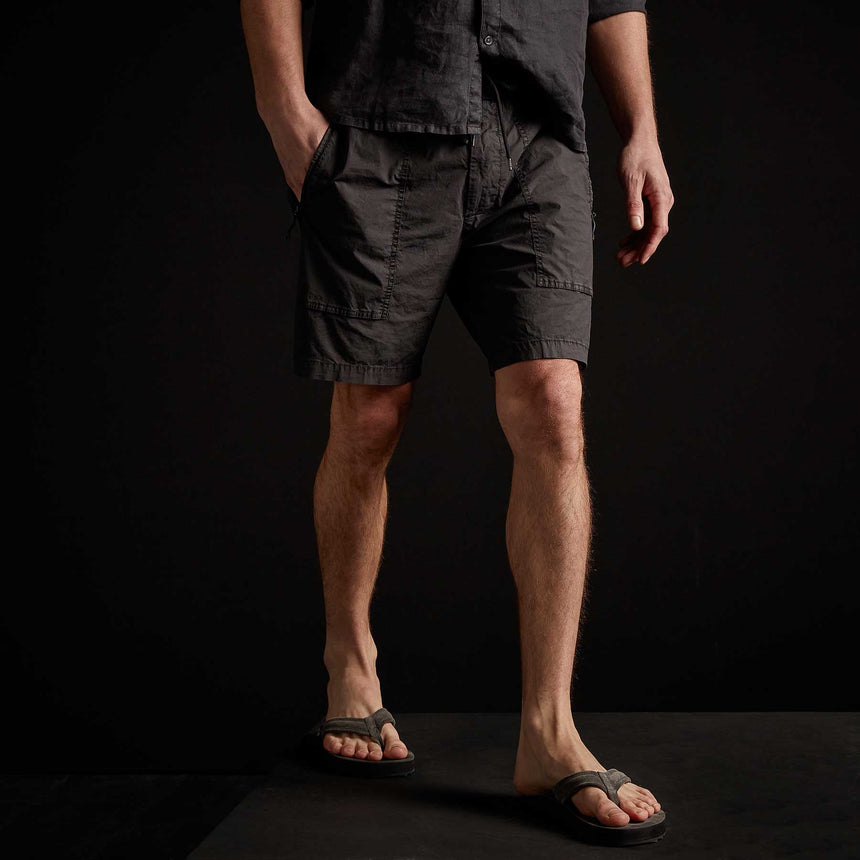 Zipper Pocket Short in Magma Pigment | James Perse Los Angeles