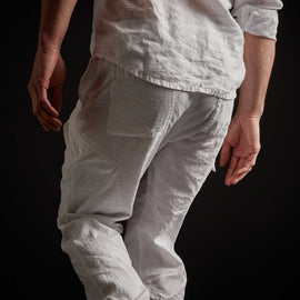 Slub Linen Cargo Pant in White | James Perse Los Angeles