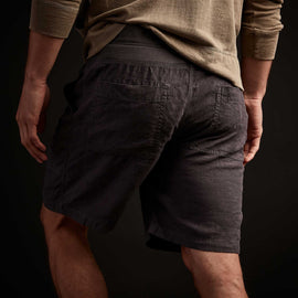 Linen Utility Short In Asphalt Pigment | James Perse Los Angeles