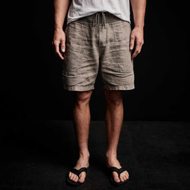 Linen Utility Short in Fume Pigment | James Perse Los Angeles 
