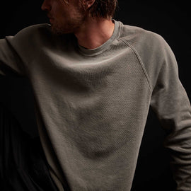 Long Sleeve Thermal Raglan - Greystone Pigment | James Perse Los Angeles
