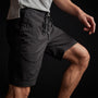 Stretch Canvas Work Short In Black | James Perse Los Angeles