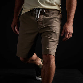 Stretch Canvas Work Short In Fawn Pigment | James Perse Los Angeles