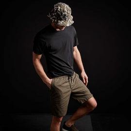 Stretch Canvas Work Short - Hunter Pigment | James Perse Los Angeles