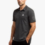 Sueded Jersey Mountain Graphic Polo In Carbon Pigment | James Perse Los Angeles